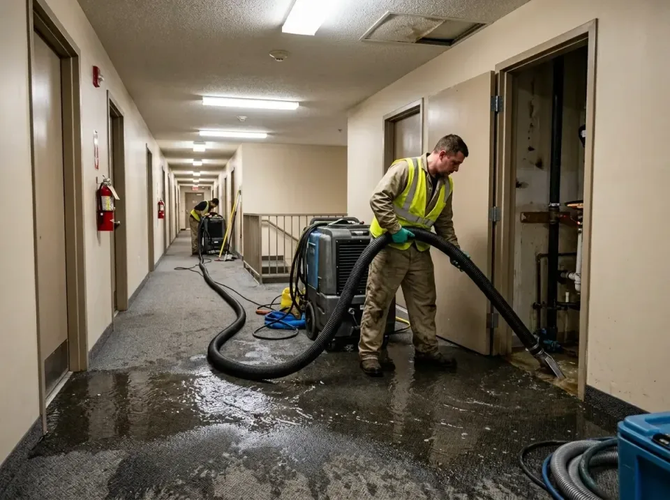 multi-unit-apartment-hallway-f-005 — frequently asked questions, Emergency Burst Pipe Water Extraction & Removal in Des Pere…